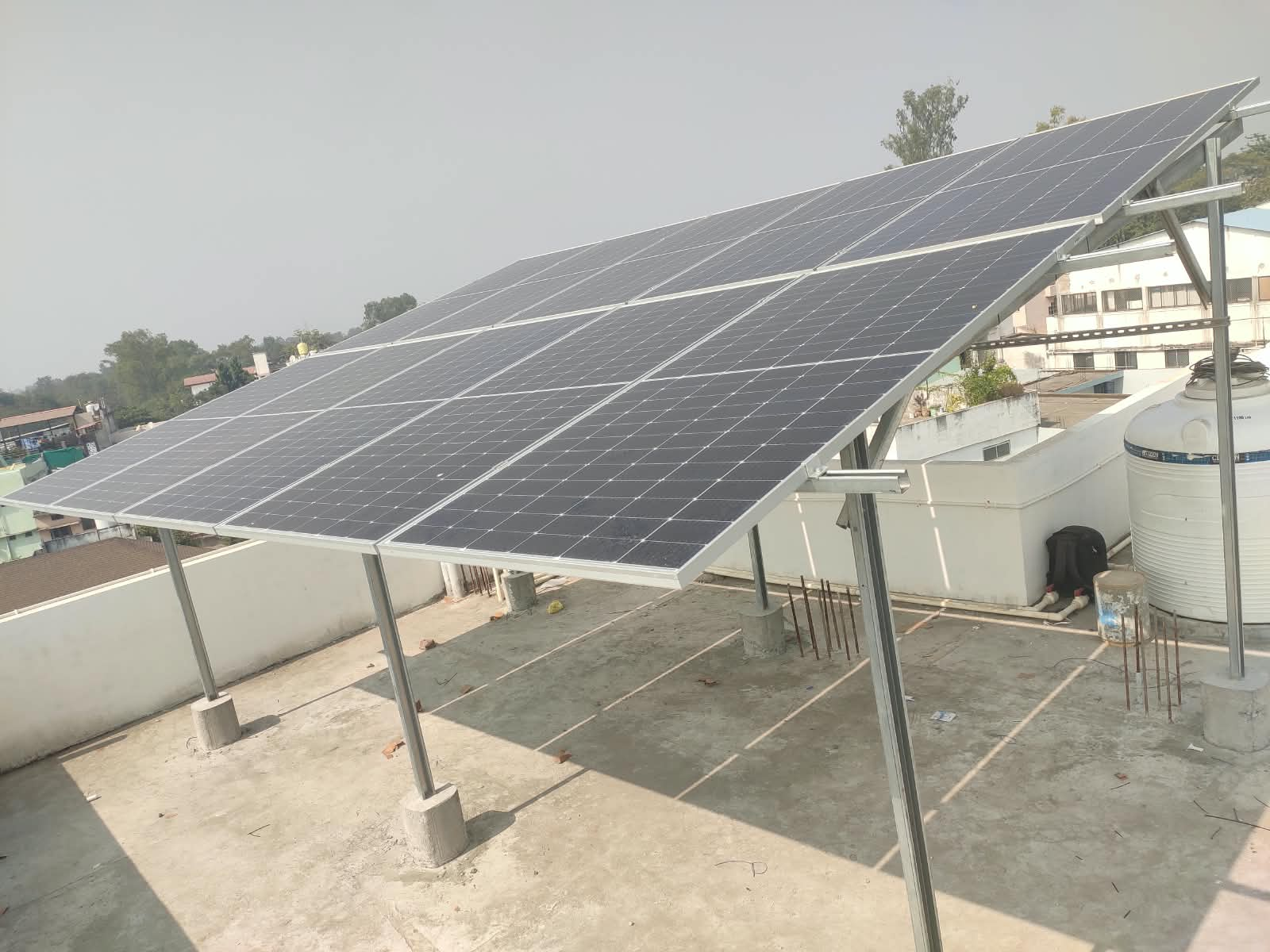 Rooftop Solar Mounting Structure — Narsinghpur
