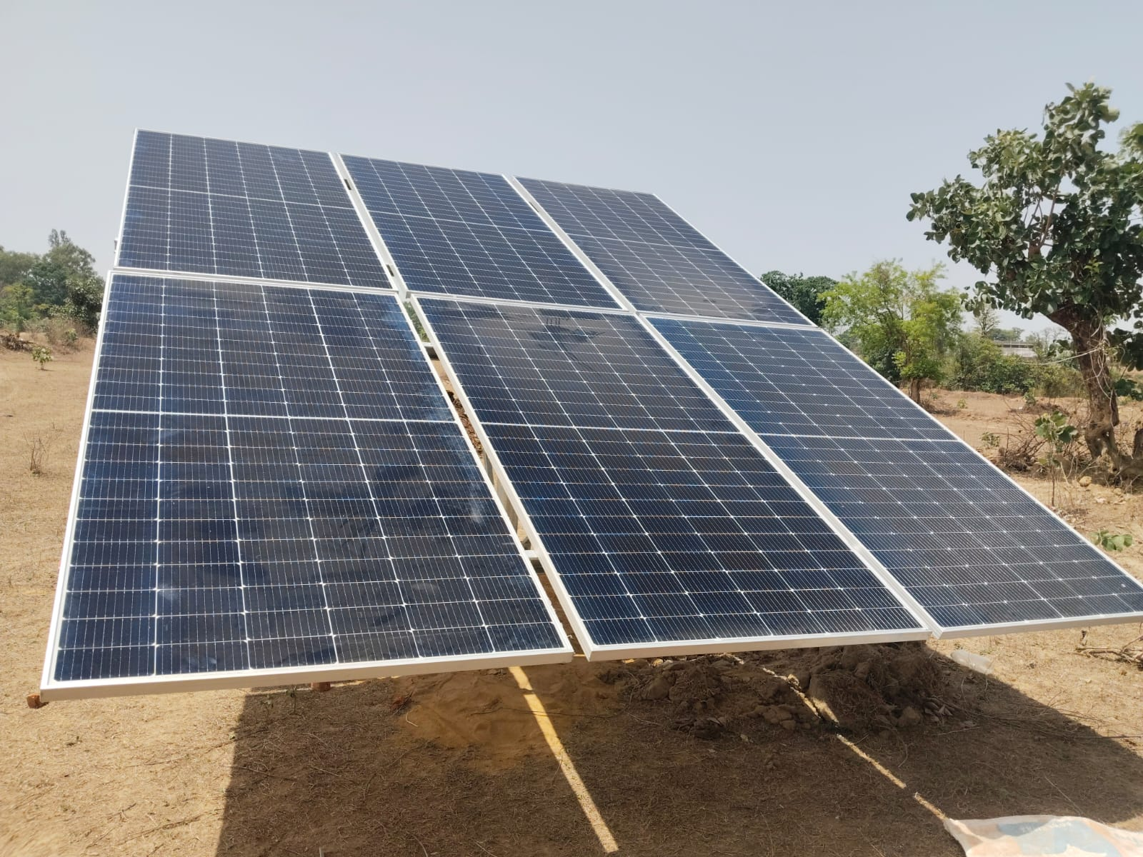 Solar Pump Panel Array — Narsinghpur, M.P.
